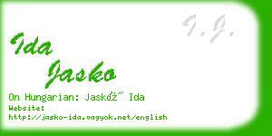 ida jasko business card